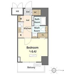 SHOKEN Residence名古屋NORTH 3階1Kの間取り