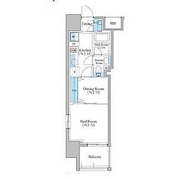 ブランシエスタ泉 5階1DKの間取り