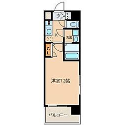 UURコート名古屋名駅 14階1Kの間取り