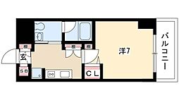 リヴシティ栄 3階1Kの間取り