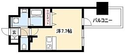 アドバンス名古屋モクシー ワンルームの間取図画像