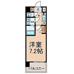 UURコート名古屋名駅 1Kの間取図画像