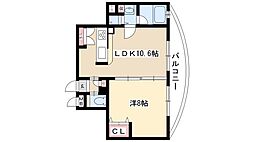 さくらHillsRiverSideEAST 1LDKの間取図画像
