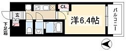 プレサンスTHE新栄 1Kの間取図画像
