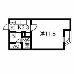 ライヴズレジデンス東桜(Lives Residence東桜) 1LDKの間取図画像