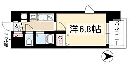 プレサンス名古屋駅前ヴェルロード 1Kの間取図画像