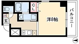 サン・錦本町ビル 1Kの間取図画像