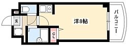 グランヴィア徳川 ワンルームの間取図画像