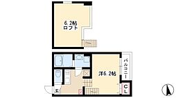 stage笹島 1Kの間取図画像