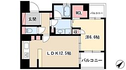 ベレーサ鶴舞公園 1LDKの間取図画像