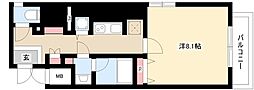 セイワパレス丸の内駅前 1Kの間取図画像