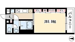 リブリ・コンフォート浄心 1Kの間取図画像