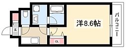 サンステージ金山 ワンルームの間取図画像