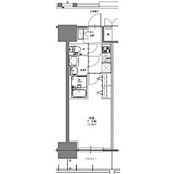 名古屋市西区新道1丁目マンション 1Kの間取図画像