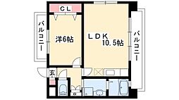 エトワール白金 1LDKの間取図画像