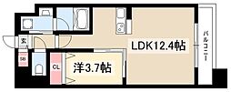 ポルタニグラ千種 1LDKの間取図画像