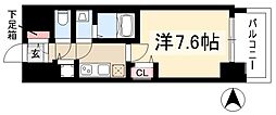 プレサンス東別院駅前 1Kの間取図画像