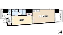 SLANTWALLS 1LDKの間取図画像