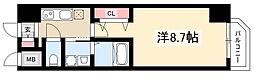 セントフィオーレ新栄 1Kの間取図画像