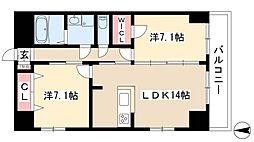 S-FORT鶴舞marks 2LDKの間取図画像