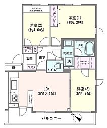 間取図画像 3LDK
