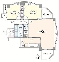 間取図画像 2LDK