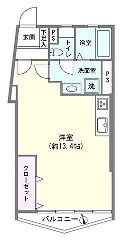間取り ニュー松が谷マンション 10階/-