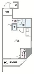 シティーマークス亀戸 ワンルームの間取図画像