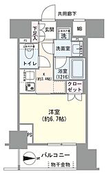 リビオレゾン上野入谷ザ・テラス 1Kの間取図画像