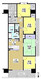ベルメゾン豊田 4LDKの間取図画像