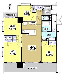 間取図画像 2SLDK