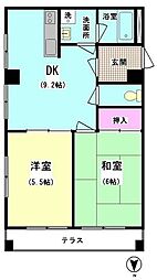 ベル・シエラ 2DKの間取図画像