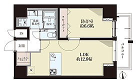 ～防音マンション～AZ Music 上野 601 ｜ 東京都台東区東上野5丁目14-8（賃貸マンション1LDK・6階・46.54㎡） その2