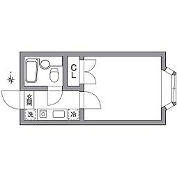 アーバンハイム・成城1 1Kの間取図画像