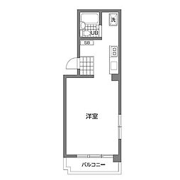 北大塚サンプラザ ワンルームの間取図画像