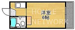 京阪本線 出町柳駅 徒歩5分の賃貸マンション 4階1Kの間取り