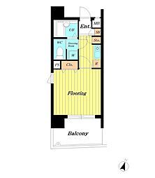 シンシア大森本町 1Kの間取図画像