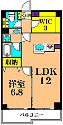アミーゴ南馬込 1SLDKの間取図画像