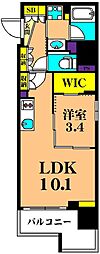 PROUDFLATOIMACHI 1LDKの間取図画像