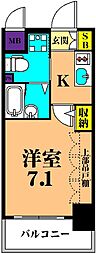エステムプラザ品川サウスヒル 1Kの間取図画像