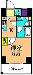 M-GATE 1Kの間取図画像
