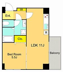 間取図画像 1LDK
