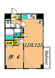 メゾンド・ミサ 1LDKの間取図画像