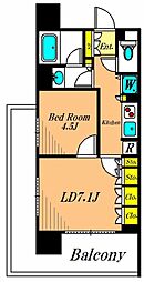 ジョイスコート 1LDKの間取図画像
