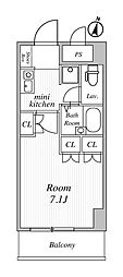 プレサーブ・K 1Kの間取図画像