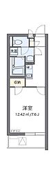 ラ・プルミエール 1Kの間取図画像