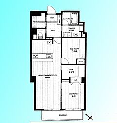 間取図画像 2SLDK