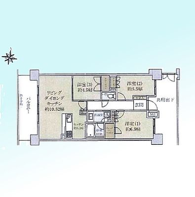 間取り レーベンハイム戸田ソラリエ 5階/-