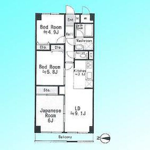 間取り コスモ川口イーストヒルズ 2階/-