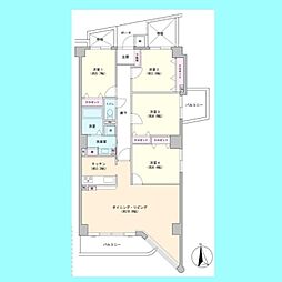 ジェム西川口ルミオール 4LDKの間取図画像